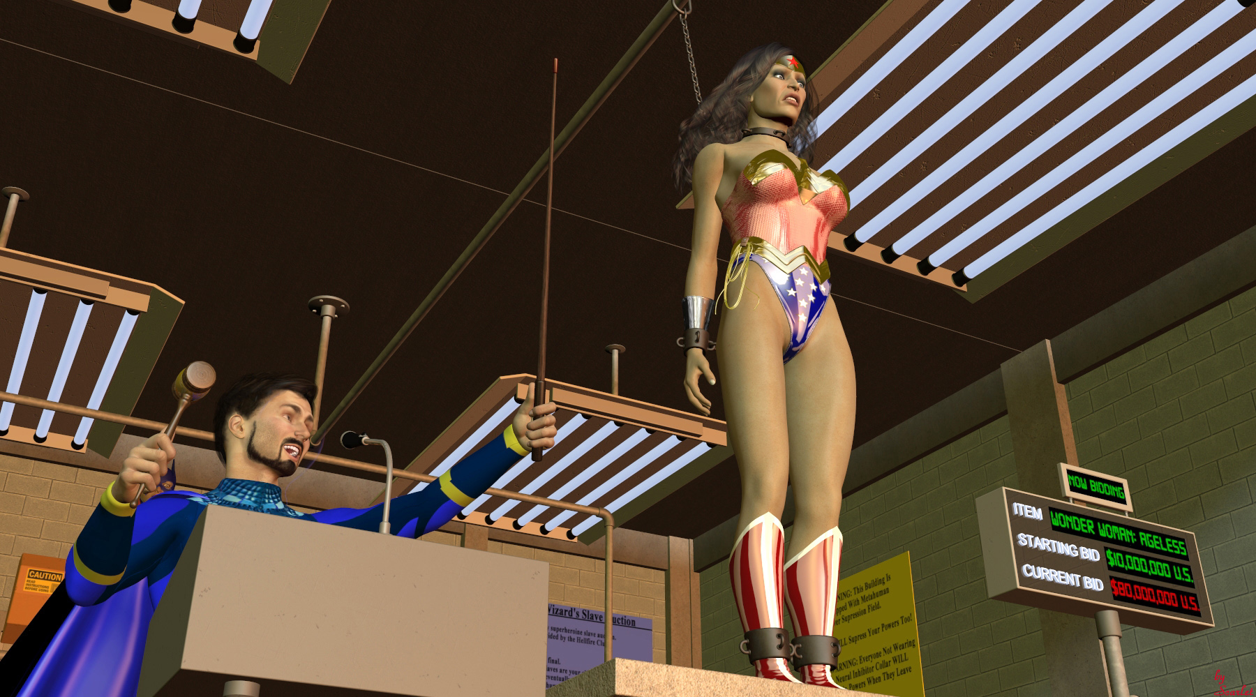 Enslaved Superheroine